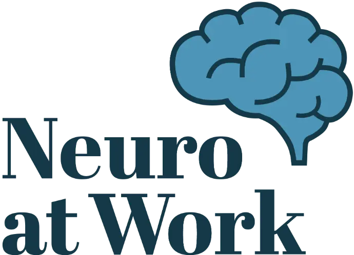 Neuro at work logo. Text with